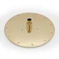 thumbnail image 2 of Gold Wall Mounted Round Rain Shower Head 12", 2 of 3