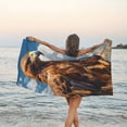 thumbnail image 5 of KLL Blue Sky White Cloud Eagle Microfiber Beach Towel Fast Drying,Extra Large 27.5"x55" Sand Free Beach Towel Super Lightweight Towels, 5 of 5