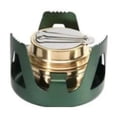 thumbnail image 1 of Réchaud à Alcool en Laiton Réglable avec Couvercle en Alliage d'Aluminium pour Camping en Plein Air Randonnée Cuisine Portable, 1 of 12