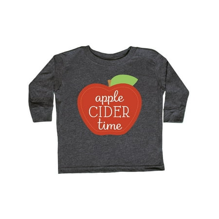 

Inktastic Apple Cider Time Autumn Gift Toddler Boy or Toddler Girl Long Sleeve T-Shirt