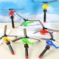 thumbnail image 2 of 1/3/6 PCS Fun Outdoor Sports Flying Toys Handle Pull Wire Planes Toys Flying Toy Helicopter for Kids Rotating Helicopter Gift, 2 of 9