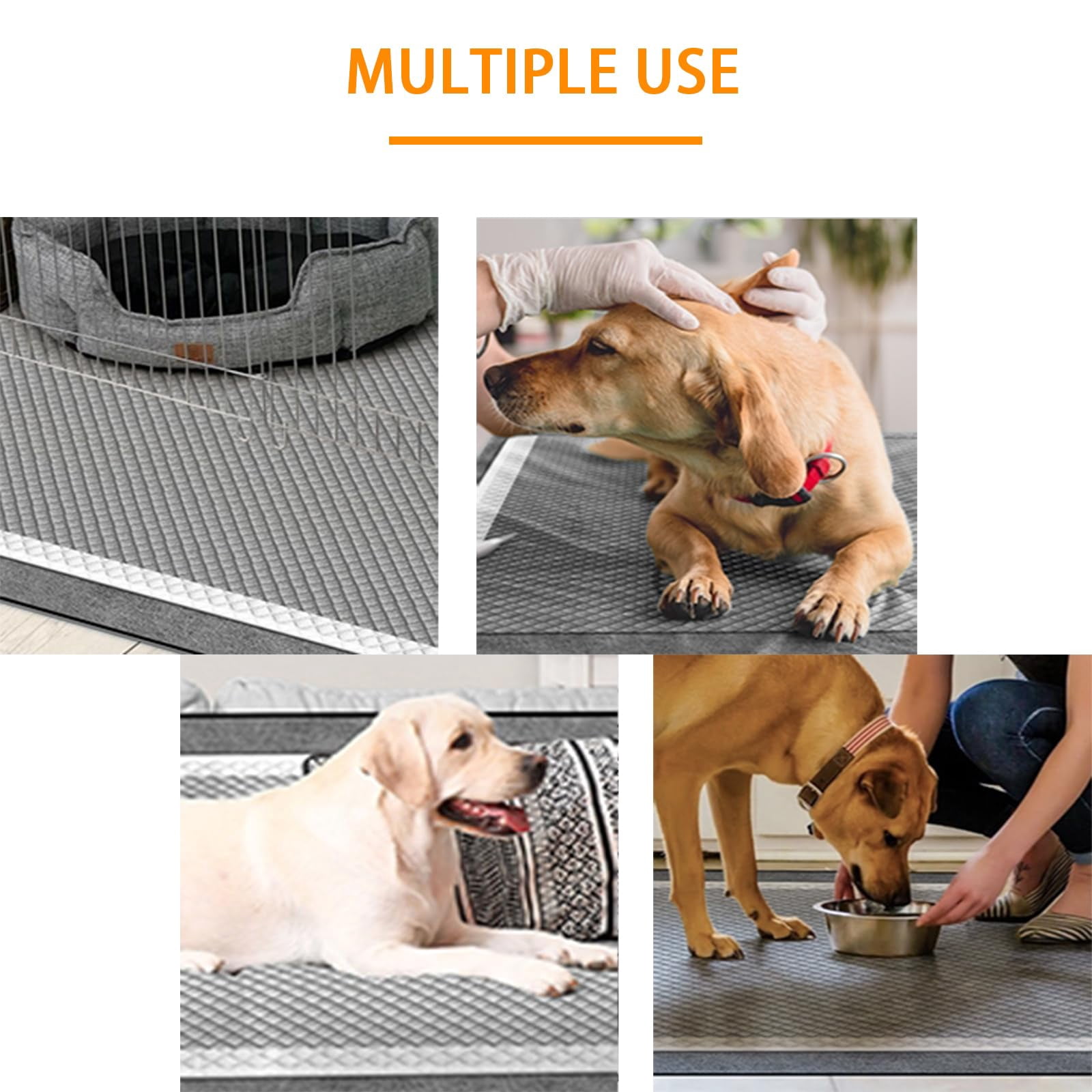 Dog and Puppy Pee Pads 100 Count, 23'' x 30'' Charcoal Odor-Control Puppy Pads with Leak-Proof Quick-Dry Design, Pet Training Pads for Potty Training Strong Absorbency