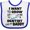 White and Royal, variant on Inktastic I Want to Grow Up to Be a Dentist Like My Daddy Boys or Girls Baby Bib