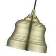 thumbnail image 3 of 55901-01-Livex Lighting-Endicott - 1 Light Mini Bell Pendant In Industrial Style-13 Inches Tall and 7 Inches Wide-Antique Brass Finish    -Traditional, 3 of 13