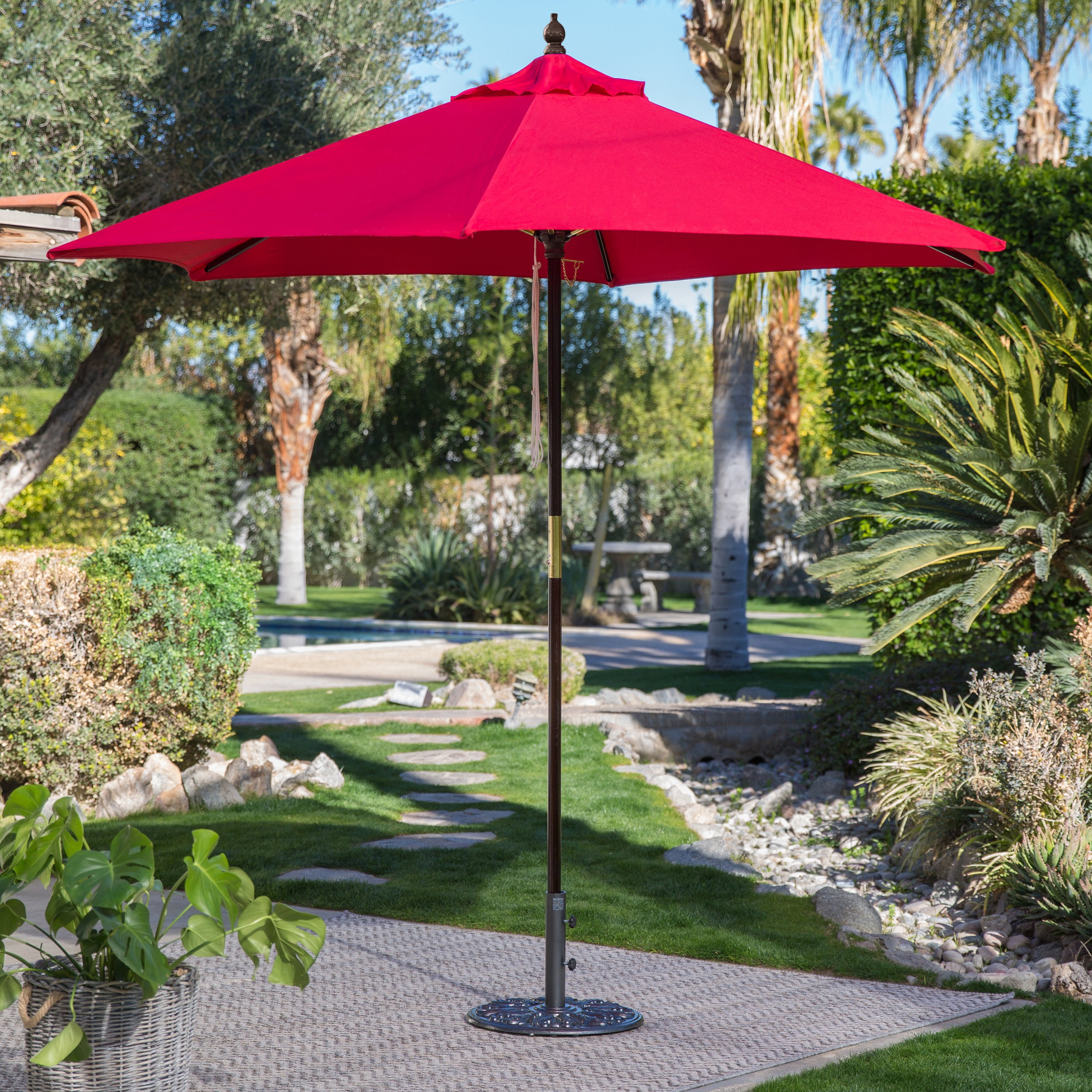 Belham Living 7 5 Ft Sunbrella Commercial Grade Aluminum Wind Belham Living 7 5 Ft Sunbrella Commercial Grade Aluminum Wind Resistant Patio Umbrella Walmart Com