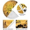 thumbnail image 2 of FMSHPON Vector Halloween Landscape Xmas Christmas Tree Skirt Stand Mat for Holiday Party Decoration Indoor Outdoor 48 inches, 2 of 6