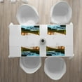 thumbnail image 3 of Ambesonne River Place Mats Set of 4, Sunrise Springtime Pines, Standard Size, Apple Green Pale Blue, 3 of 4