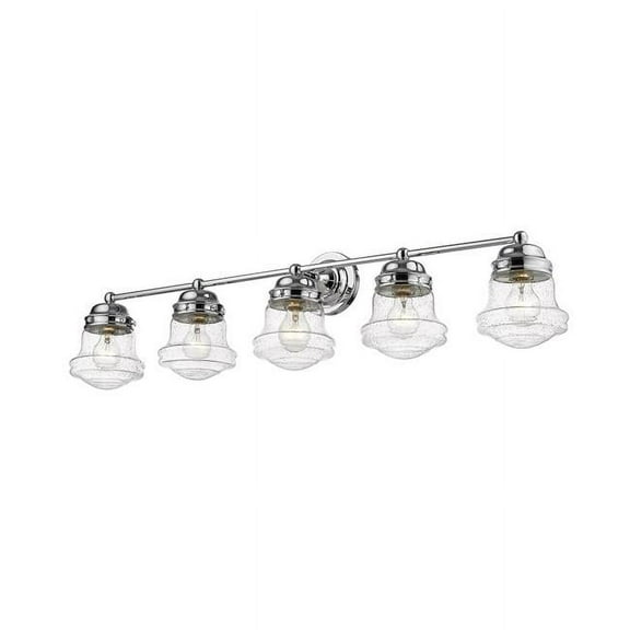 Z Lite 736-5V-CH 9.5 in. Vaughn 5 Light Wall Sconce, Chrome