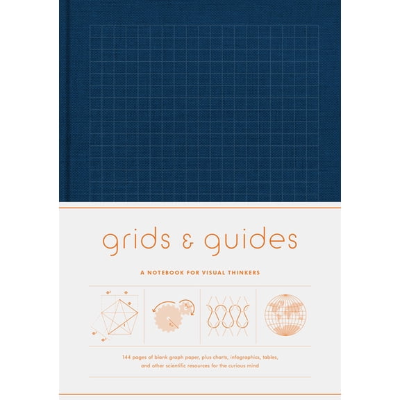 Grids & Guides (Navy): A Notebook for Visual Thinkers, (Hardcover)