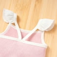 thumbnail image 6 of BONIXOOM Little Girls Outfits Clothes Toddler Kids Christmas Gifts Sleeveless Round Neckline Drawstring Christmas Set Pink 70, 6 of 9