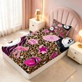 thumbnail image 5 of Erosebridal 8 Ball Twin Sheets Leopard Bedding, Tan Leopard 3-Piece (1 Flat Sheet, 1 Fitted Sheet and 1 Pillowcase), 5 of 6