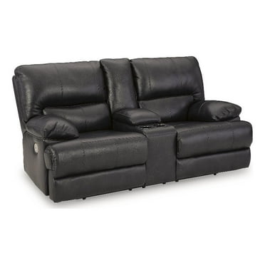 Signature Design by Ashley Mountainous Black Power Reclining Loveseat
