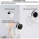 thumbnail image 2 of (Pack of 4) Wall Mount Compatible with Yi Home Camera Customized Stand Cket for Yi 1080p/720p Home Camera Designed for USA (Not Included Camera), 2 of 5