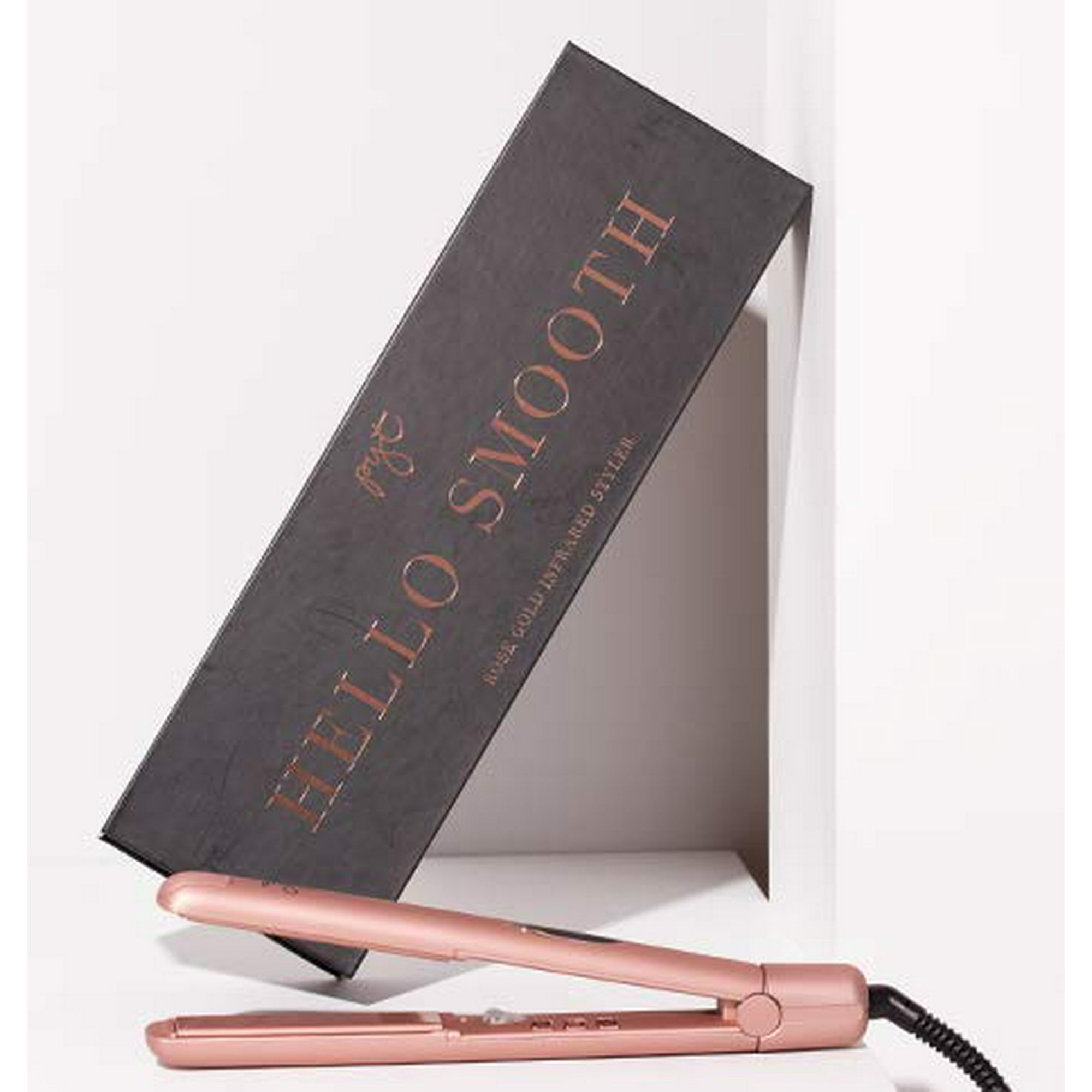 PYT Professional Infrared Flat Iron Ceramic Hair Straightener Styling Tool Adjustable Temperature for All Hair Types Straighten Curl or Wave. Rose Gold Walmart