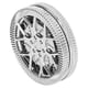 thumbnail image 5 of Juguete deslizante magnético portátil para aliviar el estrés y la ansiedad con moneda háptica con diseño de cubo hueco para oficina, color plateado, 5 of 14