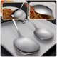thumbnail image 2 of 2 cucharas de acero inoxidable para servir alimentos, prácticas cucharas de autoservicio (plateadas), 2 of 6