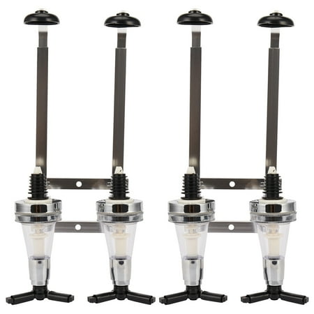 

4 Bottles Wine Alcohol Shot Dispenser Pourer Rack Liquor Drinks Wall Bar Mounted