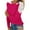 Hot Pink, variant on Christmas! Ohufall Womens Tops, Women's Summer Casual Long Sleeve Blouse Round Neck Solid Lace Tops T-Shirt Fall Clothes