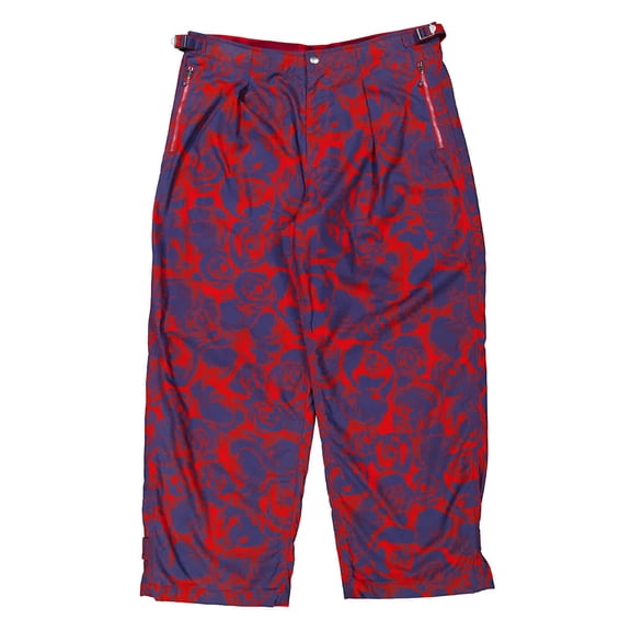 Burberry Rose Print Cotton Trousers, Size X-Large