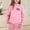 Pink, variant on Unisex Teen Kids Jogger Sweatsuit Set 2PCS, Printed Long Sleeve Hoodie Pullover Cinch Bottom Sweatpants for Boys Girls (Purple,8-9 Years)