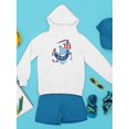 thumbnail image 3 of Pirate Ship And Little Fish Hoodie Juniors -Image by Shutterstock,  Small, 3 of 4
