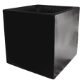 thumbnail image 1 of Maceta de Fibra de Vidrio FibraFormas Mod. Cubo 40cm Chocolate, 1 of 6