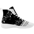 thumbnail image 4 of Aidianart Womens Music Note High Top Shoes High Top Sneakers Size 8, 4 of 5