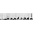 thumbnail image 2 of Vintage Apple Collection 18x7 White Modern Wood Framed Museum Art Print Titled - Building Eiffel, 2 of 4