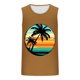 thumbnail image 2 of Mens Camisetas de Verano Casual sin Mangas de Impresión Suéter Cuello Redondo Deportes Superior, Poliéster, 2 of 4