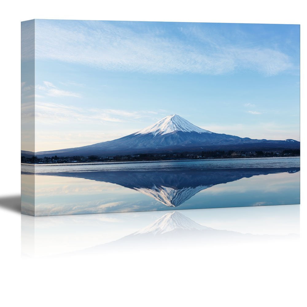 Wall26 Canvas Prints Wall Art An Inverted Image Of Mt Fuji Modern Wall Decor Home Decoration Stretched Gallery Canvas Wrap Giclee Print Ready To Hang 32 X 48