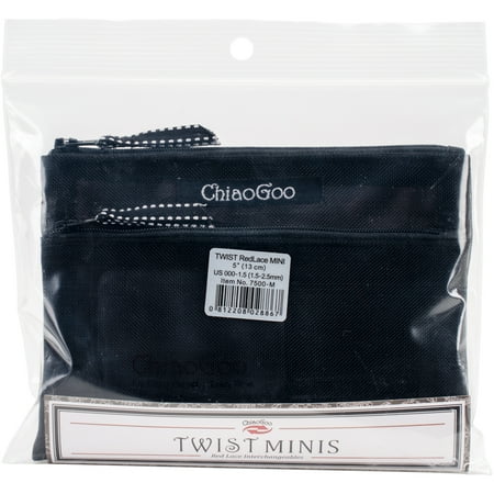 ChiaoGoo TWIST Red Lace Intchg Knitting Needle 5" Tip Set-Mini Complete
