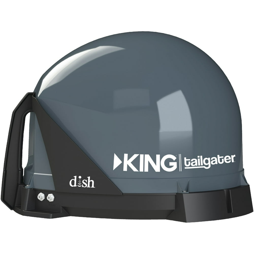 KING DISH VQ4500 Tailgater Portable HD Satellite TV Antenna for RVs, Trucks, Tailgating, Camping