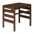 thumbnail image 1 of Walker Edison Modular Outdoor Acacia Side Table in Dark Brown, 1 of 10