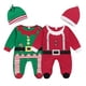 thumbnail image 1 of Xtmater Baby Christmas Costume , Santa Claus Manga Larga Snaps Mono Sombrero De Navidad Para 0-12 Meses 7, 1 of 3