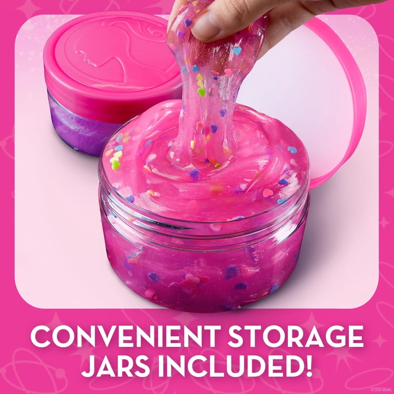 Barbie Slime Science Kit with Glitter and Fluffy Slime Accessories