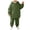 Dark Green, variant on OJSFQUFP Thickened and Winter Sports Suit for Boys and Girls Casual Pullover Hoodie Long Pants Two Piece Set
