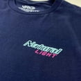thumbnail image 4 of Natural Light 49513-M Natural Light Mens Navy Blue Neon Sign Naturdays T-Shirt - Medium, 4 of 6