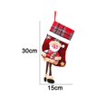 thumbnail image 2 of Medias navideñas, calcetines grandes personalizados hechos a mano, regalos de decoración para fiestas navideñas, adornos compatibles con el árbol de Navidad, 2 of 5