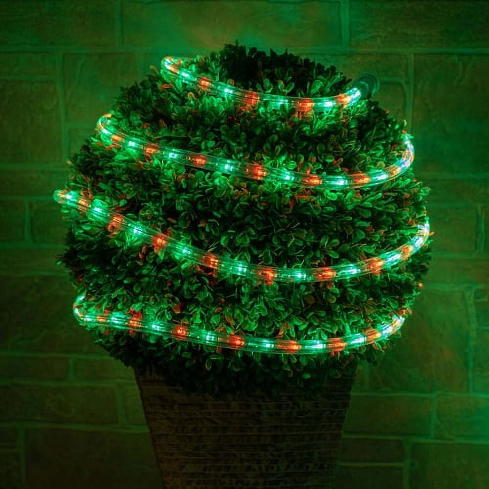 150 ft. Green/Red LED Rope Light Spool Indoor-Outdoor Tube Light Kit, 120V, 1/2 Inch, 2-Wire