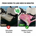 thumbnail image 4 of Golf Cart Seat Covers for 2 Seater,Marble Pink Microfiber Cart Seat Towel Blanket,Modern Abstract Artwork Luxury Golden Absorbent Breathable Non Slip Bench Seats Protector for Golf Course 51"x31", 4 of 9