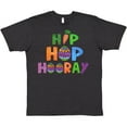 thumbnail image 3 of Inktastic Easter Hip Hop Hooray with Eggs and Carrot T-Shirt, 3 of 5