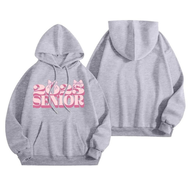 Mode Décontractée pour Femmes à Manches Longues 2025 Sweat à Capuche Imprimé Chiffres Tunique Française Grande Taille Robe Décontractée Haut Décontracté Sweat à Capuche à Fermeture à Glissière pour Femmes Hiver