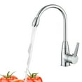thumbnail image 4 of WHAMVOX Kitchen Faucet Plated Silver Rotatable Hot and Cold Water Tap Mixer Scratch Resistant, 4 of 8