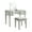 White, variant on Furniture of America Boise Contemporary 2-Piece Lift-Top Vanity Set, Silver