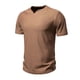 thumbnail image 1 of pstuiky camisetas para hombre, Camiseta básica de manga corta con cuello vuelto para hombre, color liso y musculoso ropa de hombre m, 1 of 8