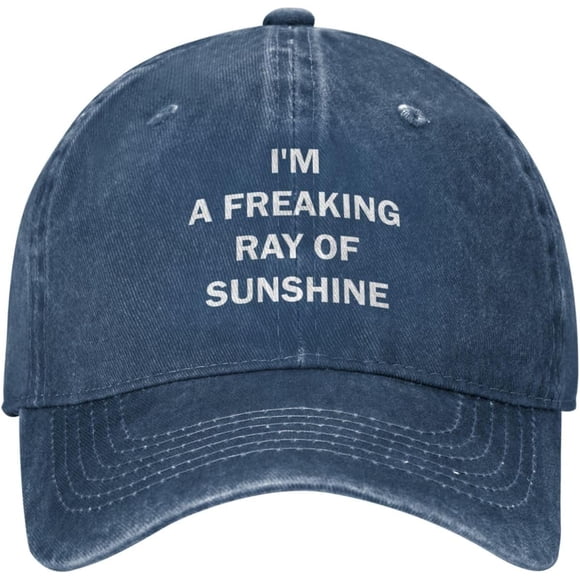 I'm A Freaking Ray of Sunshine Hat for Women Baseball Cap Vintage Caps