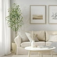thumbnail image 2 of 7ft Olive Trees Artificial Indoor,Tall Fake Plants with 96 Lifelike Olive Fruits & 1152 Dense Leaves,Faux Plants in White Imitation Ceramic, Perfect for Modern Home Decor,1pack, 2 of 8