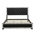 thumbnail image 3 of East West Furniture Nella 4-Piece Traditional Wooden King Bedroom Set in Black, 3 of 8