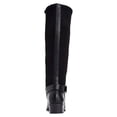 thumbnail image 2 of Alfani Womens Kallumm Faux Leather Tall Knee-High Winter Boots Black 7 Medium (B,M), 2 of 4