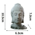 thumbnail image 3 of Estatua de Cabeza de Buda Macarena Resina Estatua al aire libre, 3 of 8